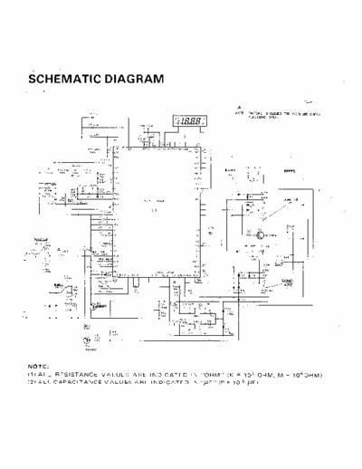 RadioShack Micronta Schematic of Micronta Digital Multimeter